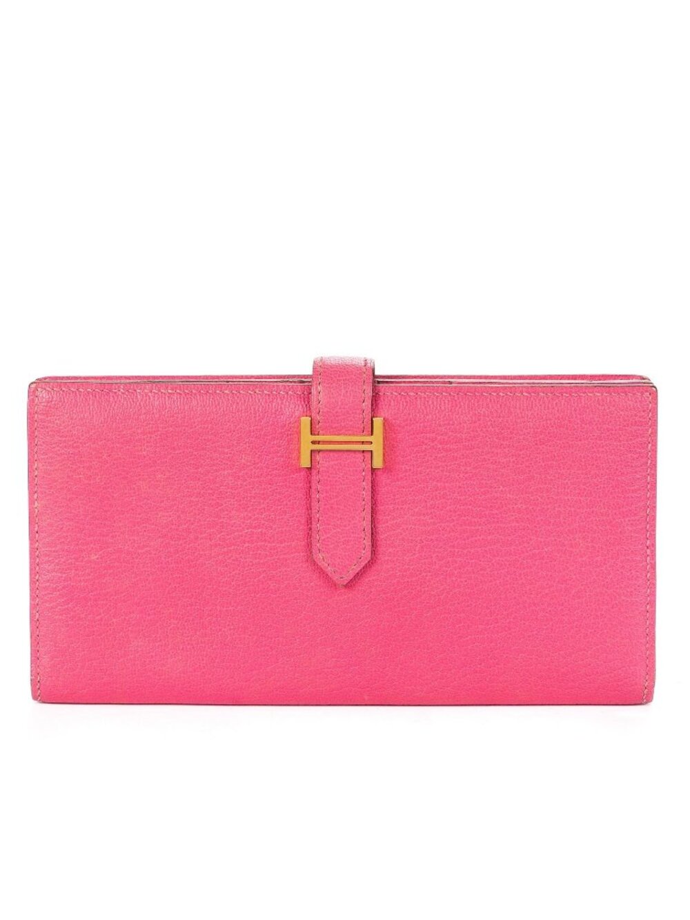 Hermes Bearn Wallet Pink Epsom Leather